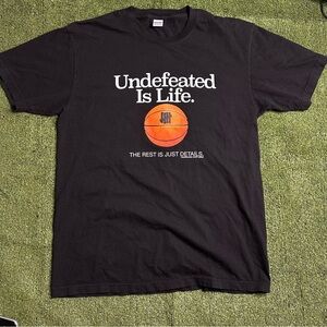 Undefeated shirt men’s medium black NWOT undefeated is life made in USA